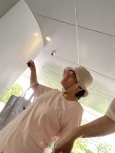 マンションの車寄せ